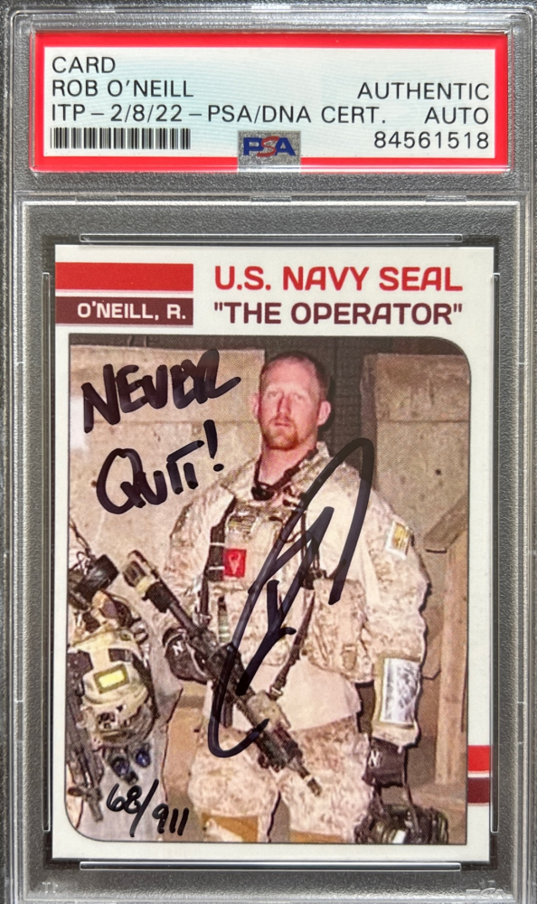 U.S. Navy SEAL Robert O’Neill Signed LE 