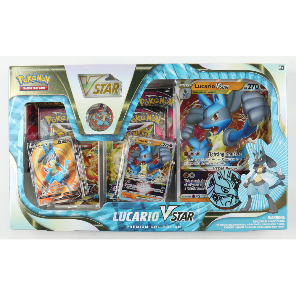 Pokemon TCG: Lucario VSTAR Premium Collection Box - Factory Sealed Lucario  Pokmon TCG Cards