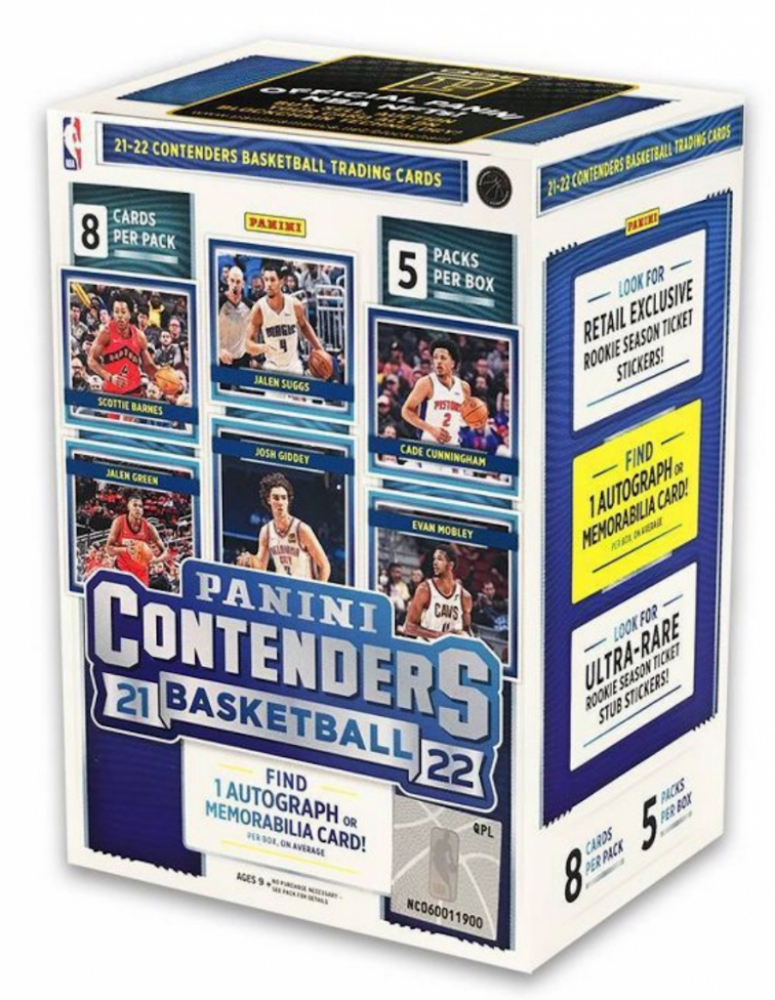 2021 2022 Panini Contenders Basketball Blaster Box With 5 Packs 2021 2022 Panini Contenders Basketball Blaster Box With 5 Packs