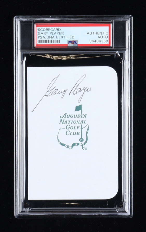 Gary Player Signed Augusta National Golf Club Score Card (PSA) at PristineAuction.com Gary Player Signed Augusta National Golf Club Score Card (PSA) at PristineAuction.com