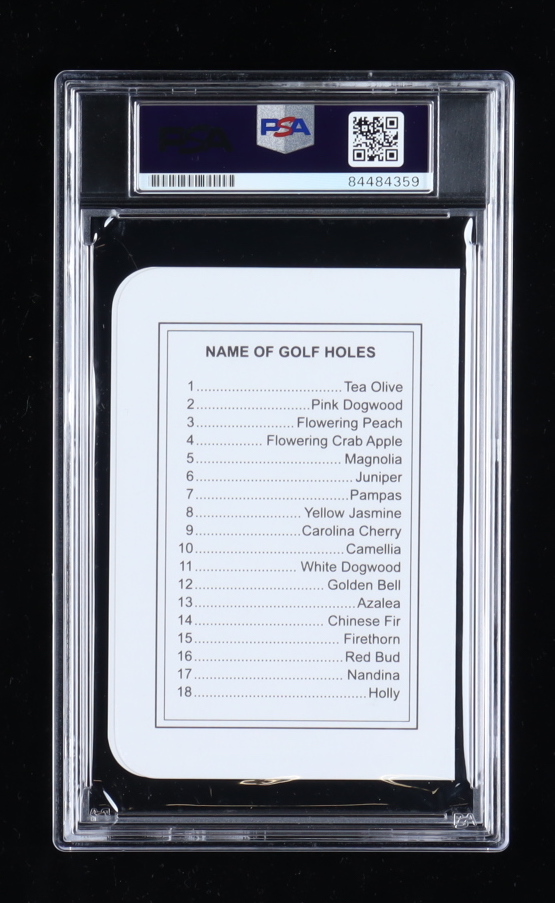 Gary Player Signed Augusta National Golf Club Score Card (PSA) at PristineAuction.com Gary Player Signed Augusta National Golf Club Score Card (PSA) at PristineAuction.com