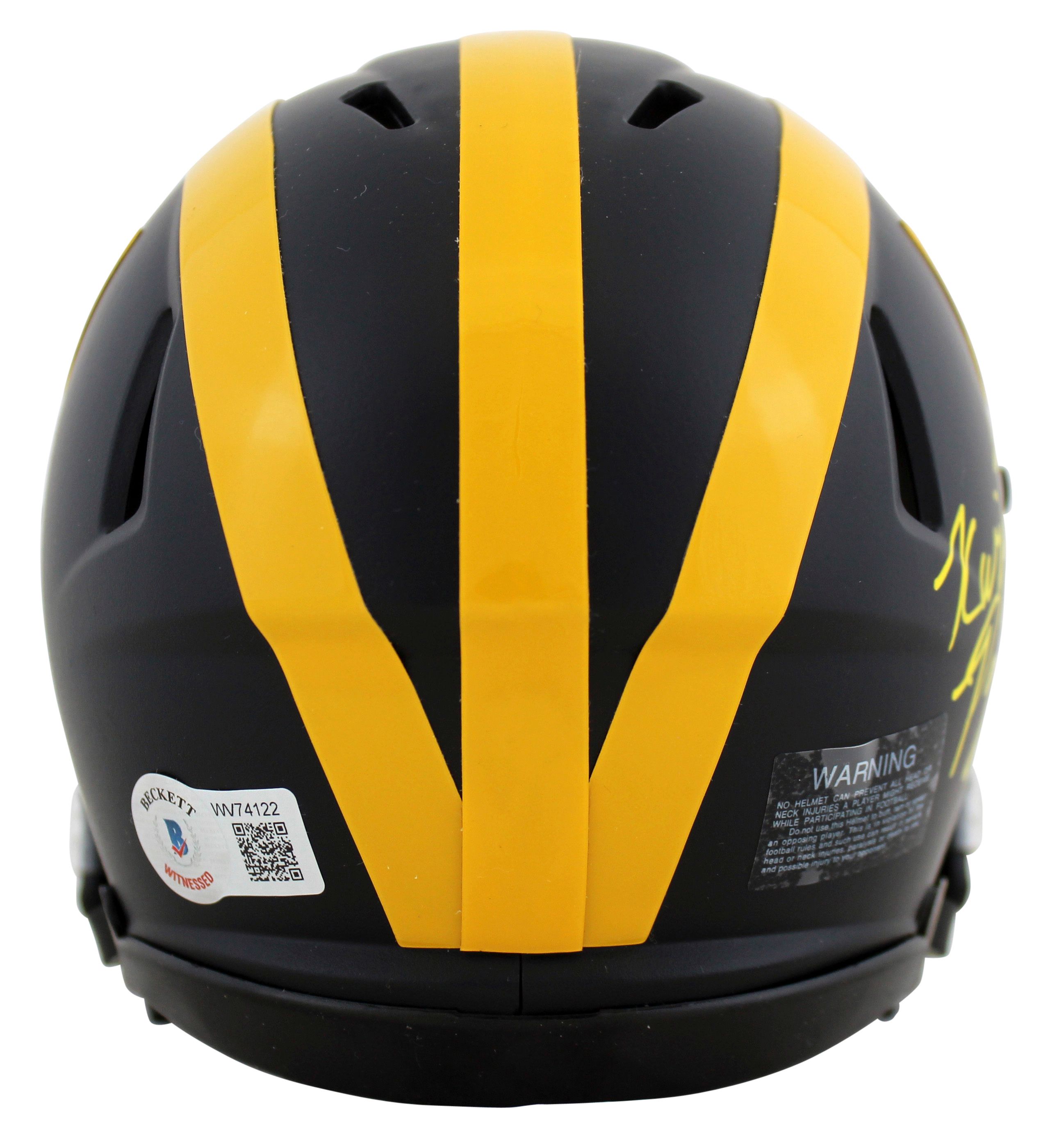 Kwity Paye Signed Michigan Wolverines Speed Mini Helmet (Beckett) at PristineAuction.com Kwity Paye Signed Michigan Wolverines Speed Mini Helmet (Beckett) at PristineAuction.com