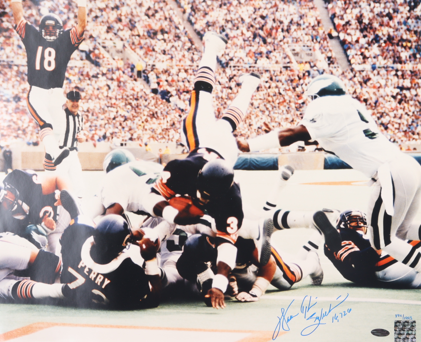Walter Payton Signed LE Bears 16x20 Photo Inscribed "Sweetness" & "16,726" (Steiner & Payton) at PristineAuction.com Walter Payton Signed LE Bears 16x20 Photo Inscribed "Sweetness" & "16,726" (Steiner & Payton) at PristineAuction.com