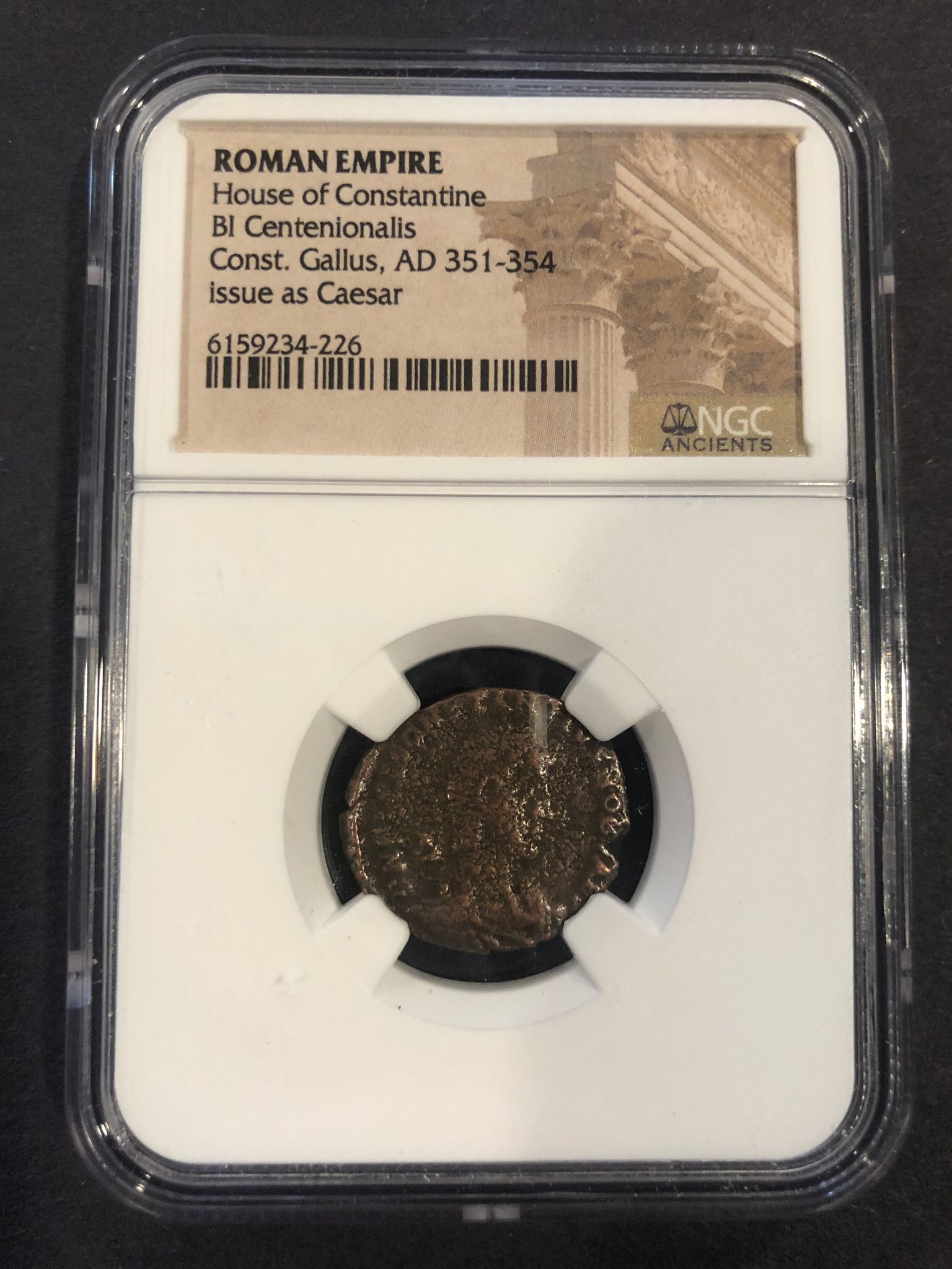 Constantius Gallus - Roman Bronze Coin AD 351-354 (NGC) at PristineAuction.com Constantius Gallus - Roman Bronze Coin AD 351-354 (NGC) at PristineAuction.com