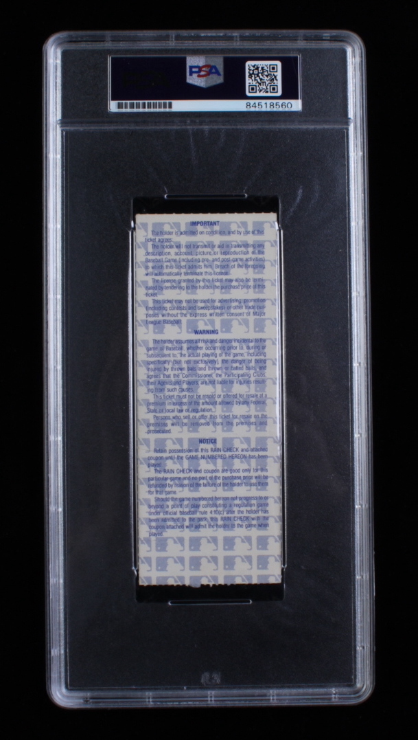 Darryl Strawberry Signed 1986 World Series Game 2 Ticket Stub Inscribed "86 Mets" (PSA) at PristineAuction.com Darryl Strawberry Signed 1986 World Series Game 2 Ticket Stub Inscribed "86 Mets" (PSA) at PristineAuction.com