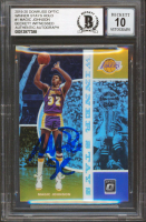Magic Johnson Signed 2019-20 Donruss Optic Winner Stays Holo #1 (BGS) at PristineAuction.com