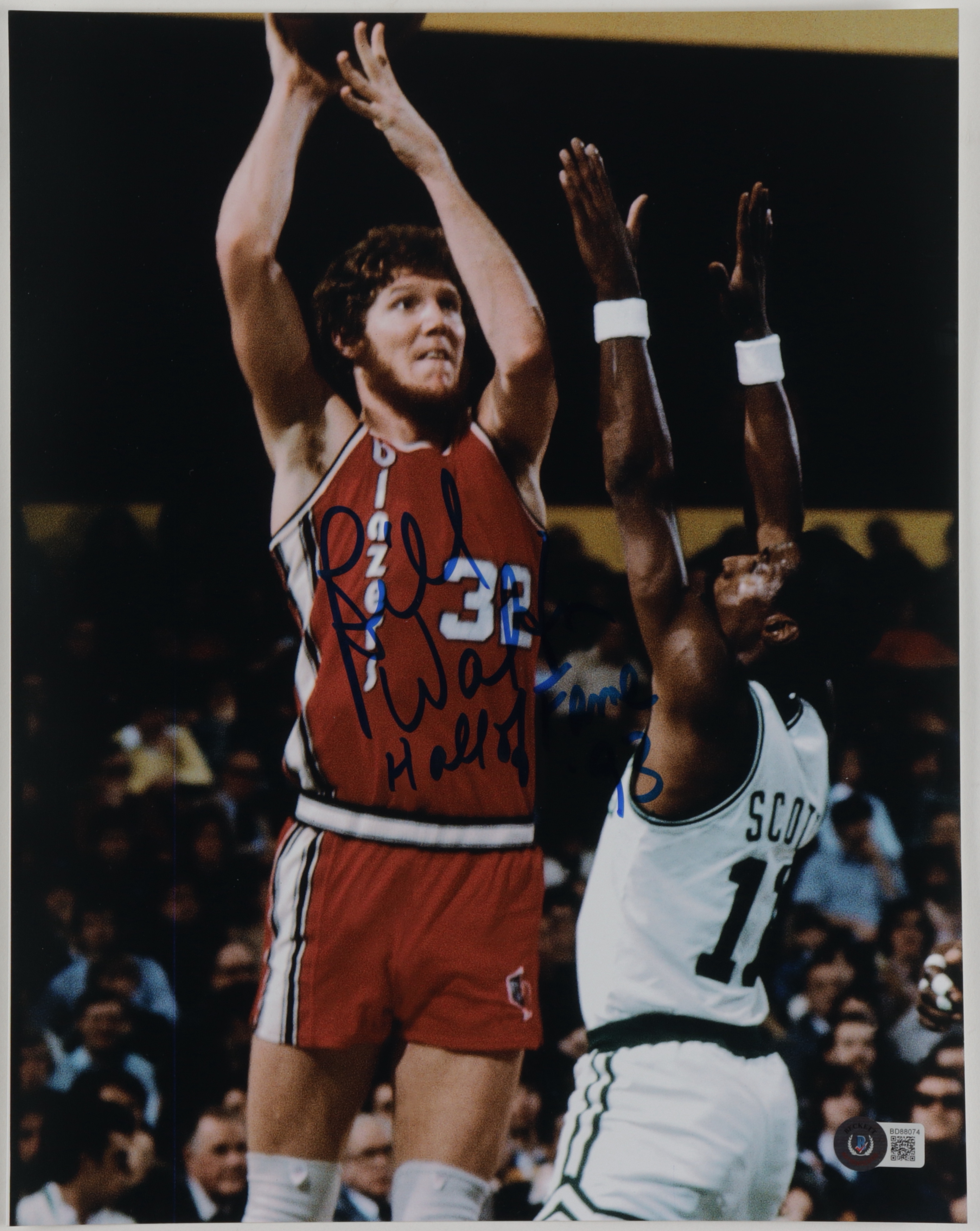 Bill Walton Signed Trail Blazers 11x14 Photo Inscribed "Hall of Fame '93" (Beckett) at PristineAuction.com Bill Walton Signed Trail Blazers 11x14 Photo Inscribed "Hall of Fame '93" (Beckett) at PristineAuction.com