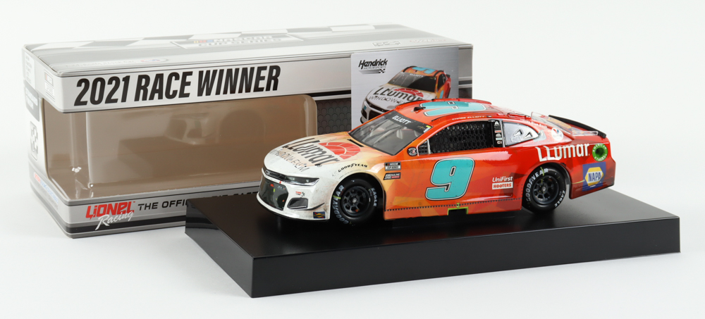 Chase Elliott NASCAR 2021 #9 Llumar COTA Win Camaro ZL1 - 1:24 Premium Action Diecast Car at PristineAuction.com Chase Elliott NASCAR 2021 #9 Llumar COTA Win Camaro ZL1 - 1:24 Premium Action Diecast Car at PristineAuction.com