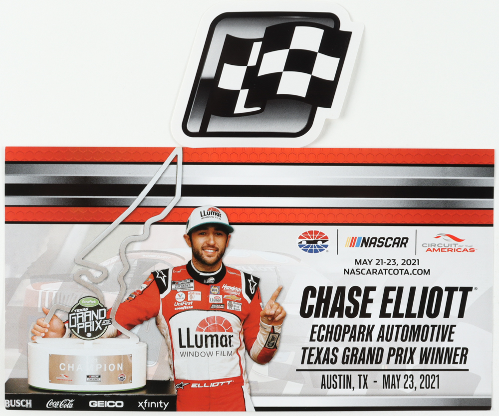 Chase Elliott NASCAR 2021 #9 Llumar COTA Win Camaro ZL1 - 1:24 Premium Action Diecast Car at PristineAuction.com Chase Elliott NASCAR 2021 #9 Llumar COTA Win Camaro ZL1 - 1:24 Premium Action Diecast Car at PristineAuction.com