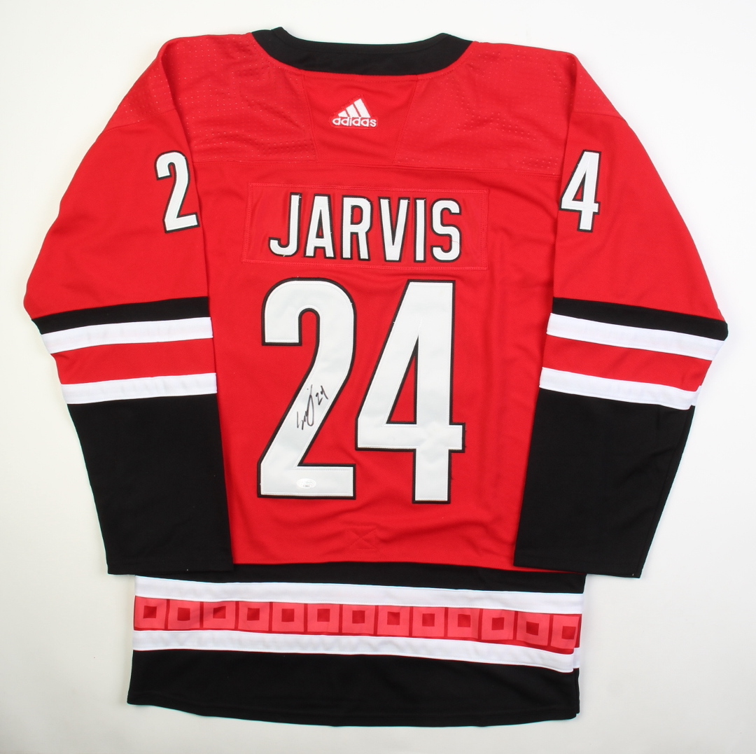 Seth Jarvis Signed Jersey (JSA) at PristineAuction.com Seth Jarvis Signed Jersey (JSA) at PristineAuction.com