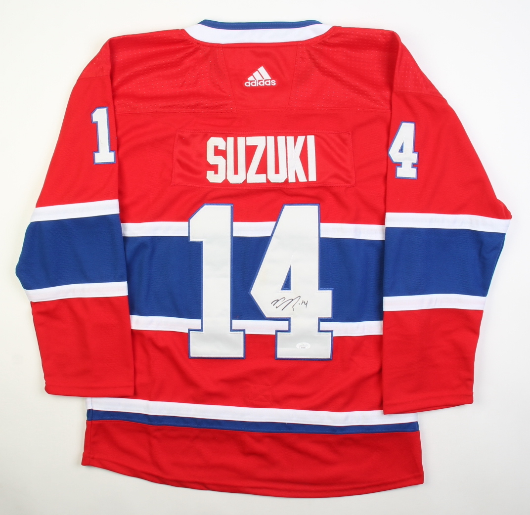 Nick Suzuki Signed Jersey (JSA) at PristineAuction.com Nick Suzuki Signed Jersey (JSA) at PristineAuction.com