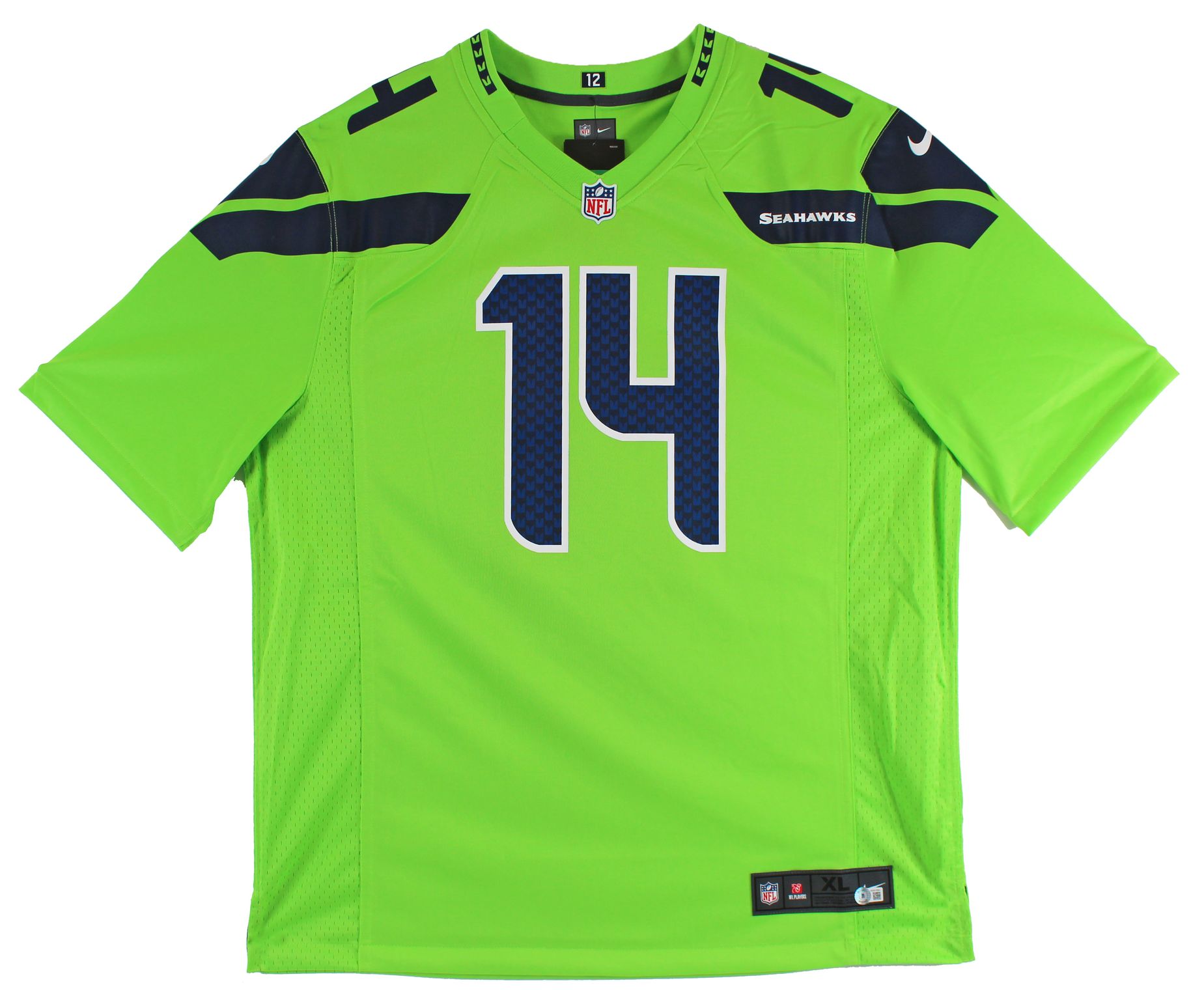 D.K. Metcalf Signed Nike Seahawks Jersey Inscribed "Wolverine" (Beckett) at PristineAuction.com D.K. Metcalf Signed Nike Seahawks Jersey Inscribed "Wolverine" (Beckett) at PristineAuction.com