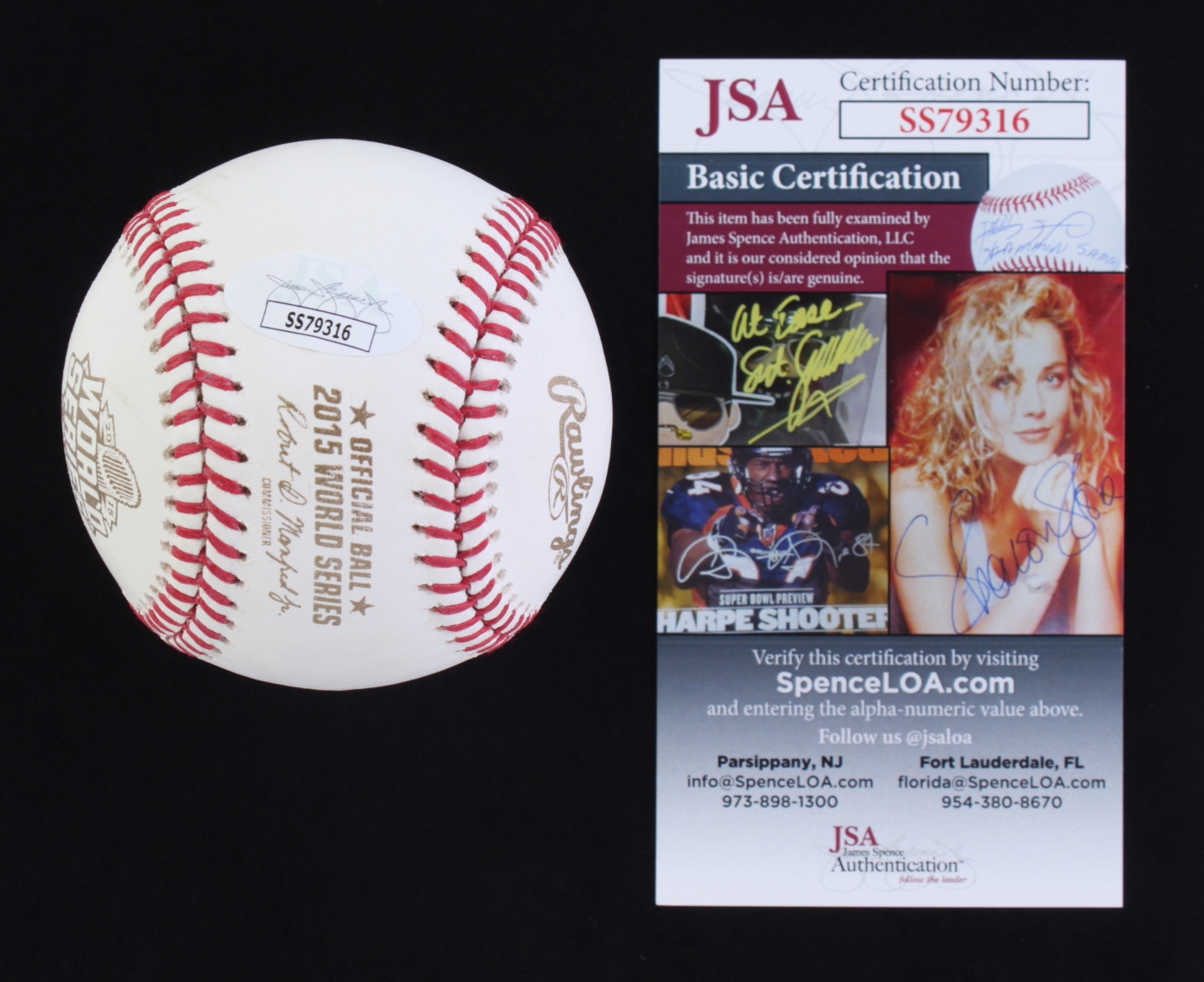 Alex Gordon Signed 2015 World Series Logo Baseball (JSA) at PristineAuction.com Alex Gordon Signed 2015 World Series Logo Baseball (JSA) at PristineAuction.com
