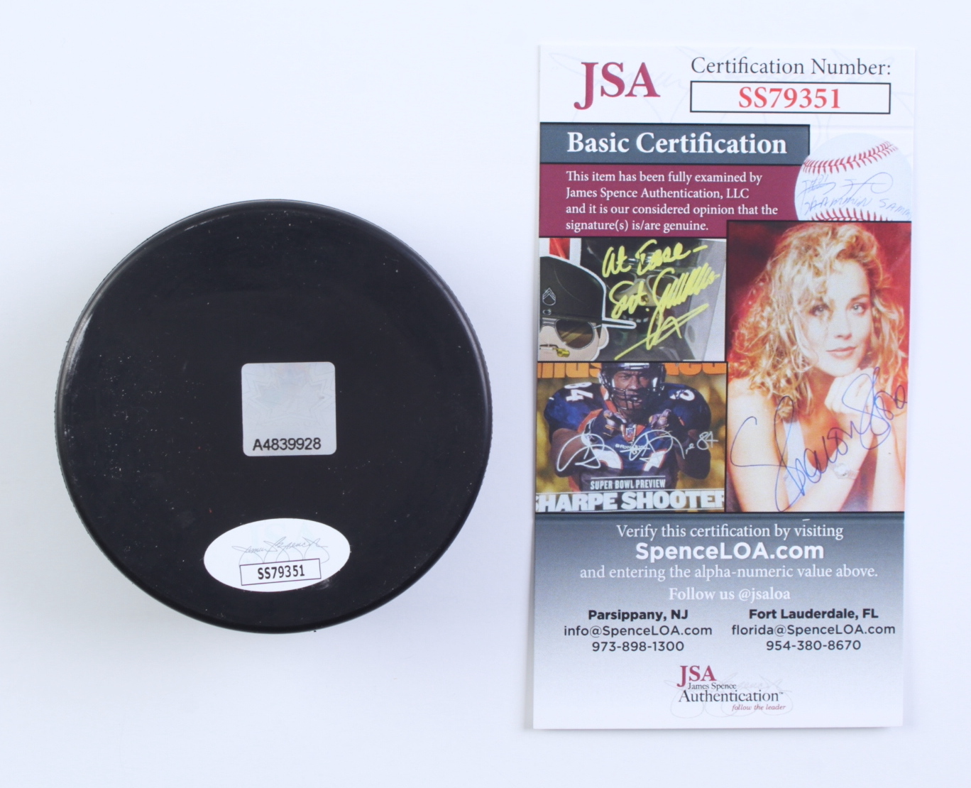 Joe Sakic Signed Team Canada Logo Hockey Puck (JSA) at PristineAuction.com Joe Sakic Signed Team Canada Logo Hockey Puck (JSA) at PristineAuction.com