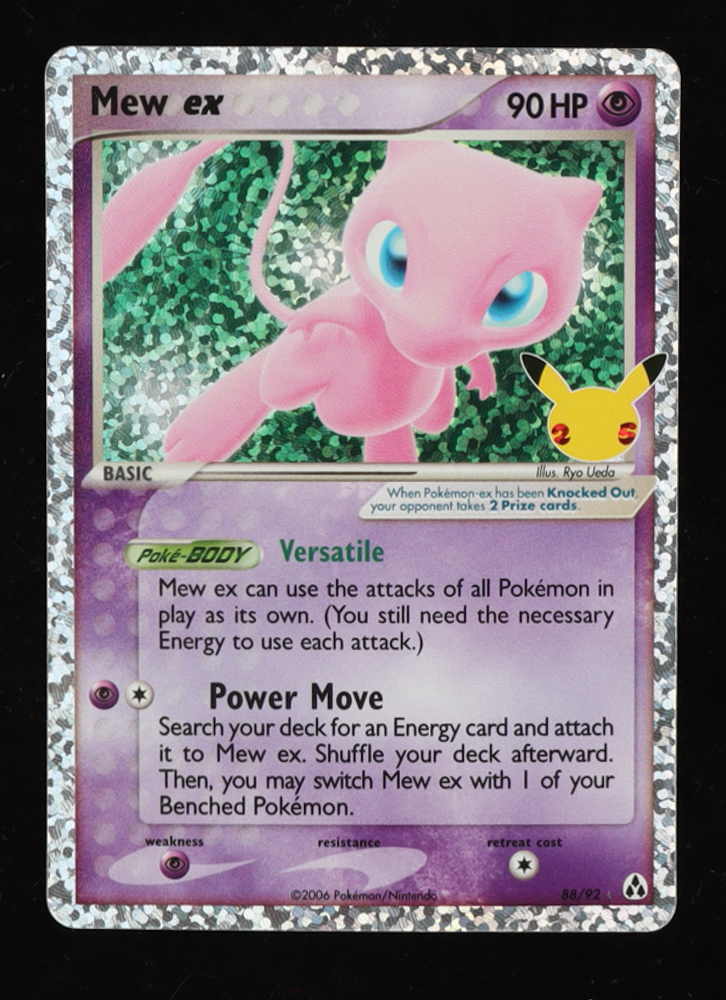 Mew EX 2021 Pokemon Celebrations Classic Collection Confetti Holofoil #88 Holo at PristineAuction.com Mew EX 2021 Pokemon Celebrations Classic Collection Confetti Holofoil #88 Holo at PristineAuction.com