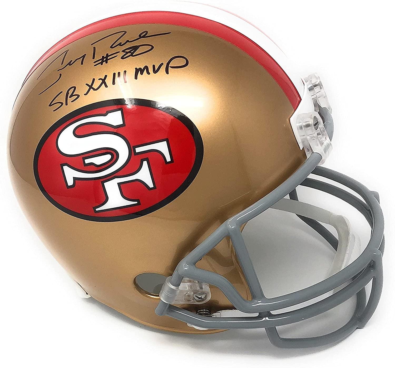 Jerry Rice Signed 49ers Full-Size Helmet Inscribed "SB XXIII MVP" (TriStar) at PristineAuction.com Jerry Rice Signed 49ers Full-Size Helmet Inscribed "SB XXIII MVP" (TriStar) at PristineAuction.com