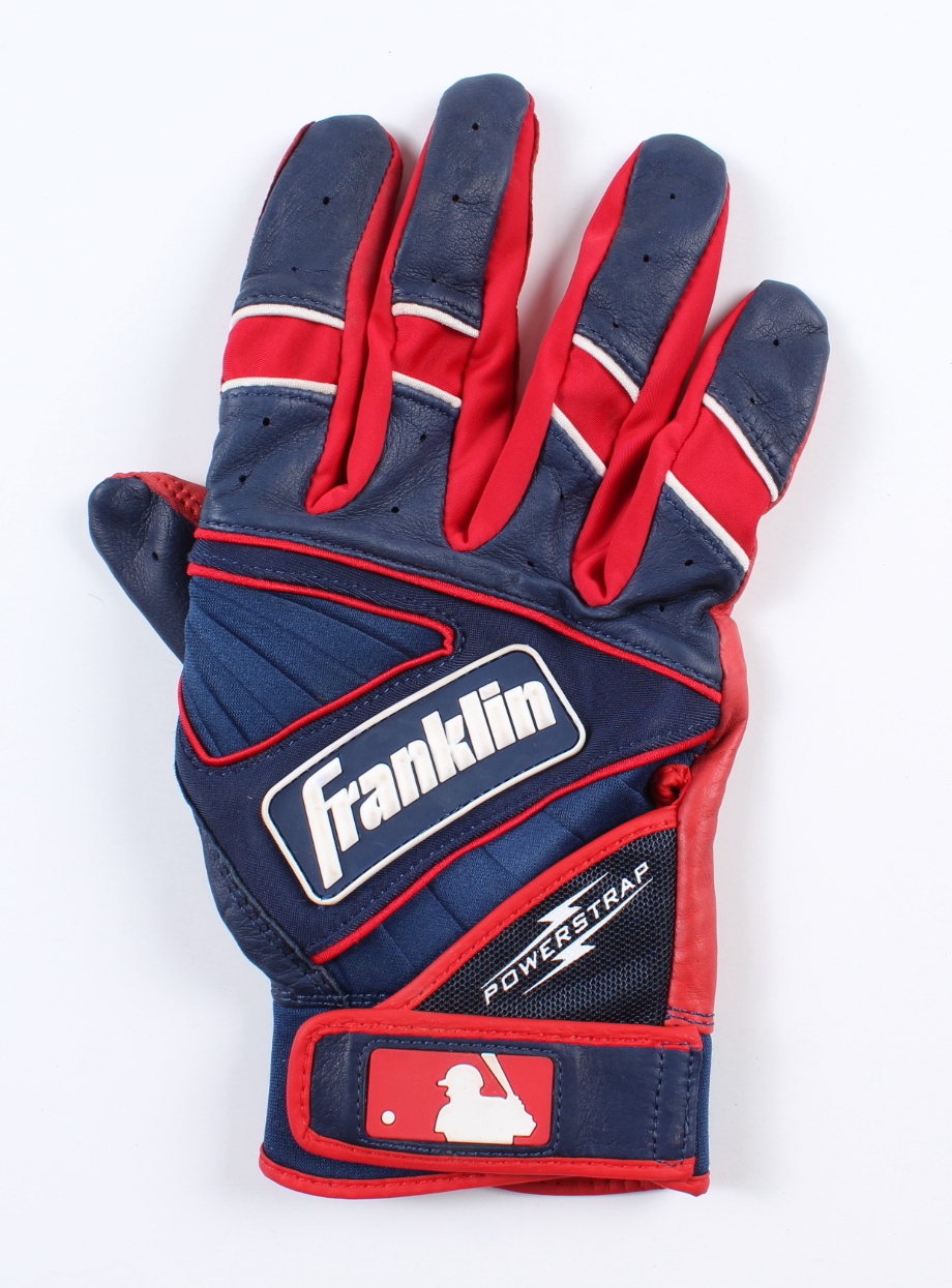 Ronny Mauricio Signed Game-Used Franklin Baseball Batting Glove Inscribed "Game Used 2021" (JSA) at PristineAuction.com Ronny Mauricio Signed Game-Used Franklin Baseball Batting Glove Inscribed "Game Used 2021" (JSA) at PristineAuction.com