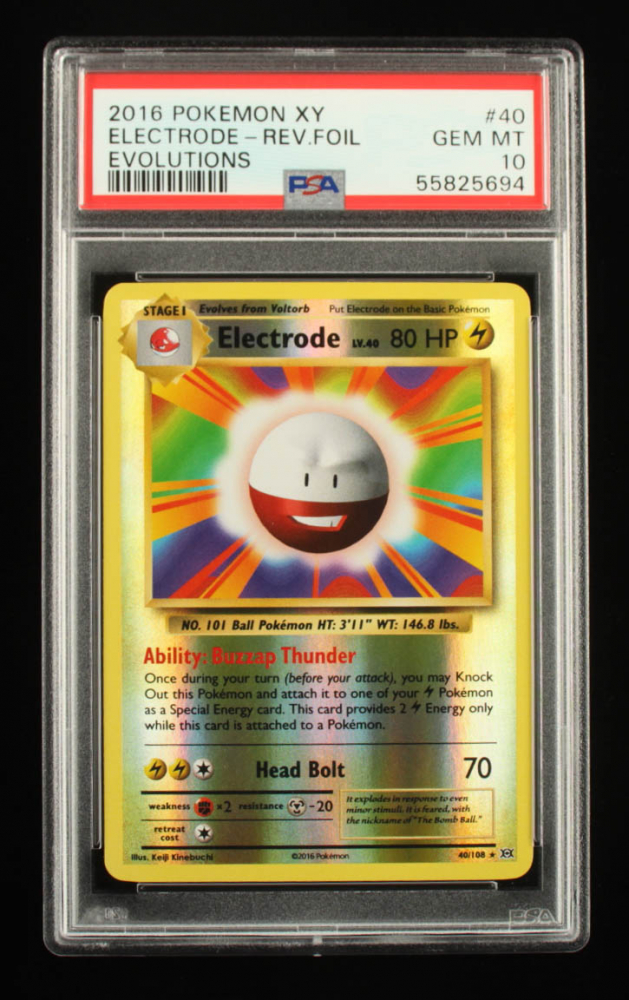 Electrode 2016 Pokemon Evolutions 40 Reverse Holo (PSA 10) Pristine Auction