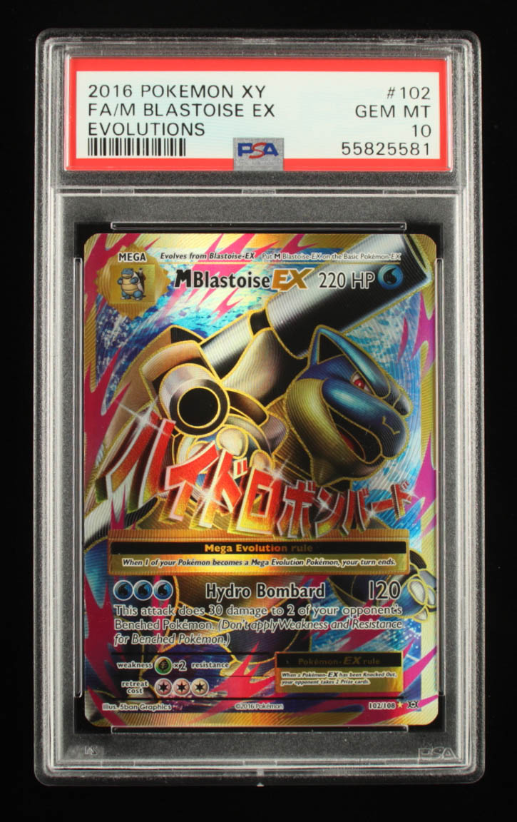 Mega Blastoise EX 2016 Pokemon Evolutions #102 Holo (PSA 10) at PristineAuction.com Mega Blastoise EX 2016 Pokemon Evolutions #102 Holo (PSA 10) at PristineAuction.com