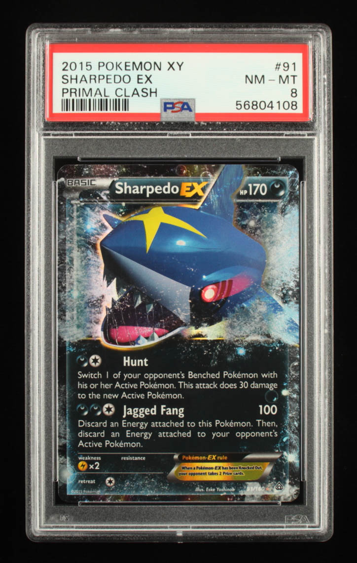 Sharpedo EX 2015 Pokemon XY Primal Clash #91 Holo (PSA 8) at PristineAuction.com Sharpedo EX 2015 Pokemon XY Primal Clash #91 Holo (PSA 8) at PristineAuction.com