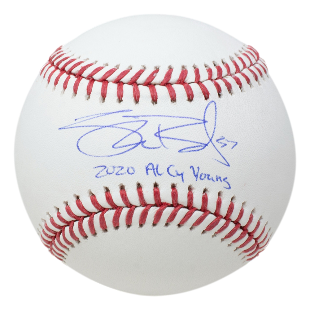 Shane Bieber Signed OML Baseball Inscribed "2020 AL CY Young" (Beckett) at PristineAuction.com Shane Bieber Signed OML Baseball Inscribed "2020 AL CY Young" (Beckett) at PristineAuction.com