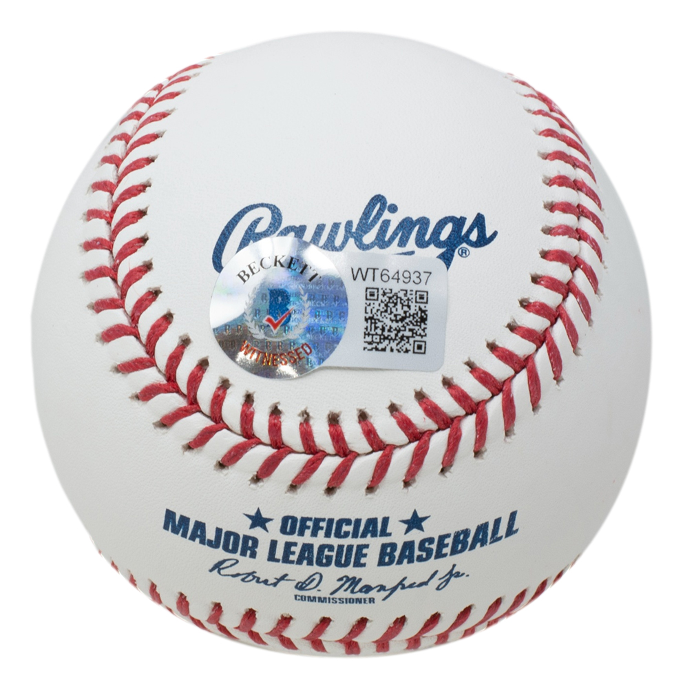 Shane Bieber Signed OML Baseball Inscribed "2020 AL CY Young" (Beckett) at PristineAuction.com Shane Bieber Signed OML Baseball Inscribed "2020 AL CY Young" (Beckett) at PristineAuction.com