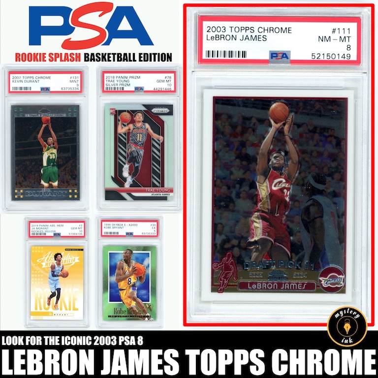Mystery Ink Rookie Splash PSA Graded Rookie Card Mystery Box - Basketball Edition! at PristineAuction.com Mystery Ink Rookie Splash PSA Graded Rookie Card Mystery Box - Basketball Edition! at PristineAuction.com