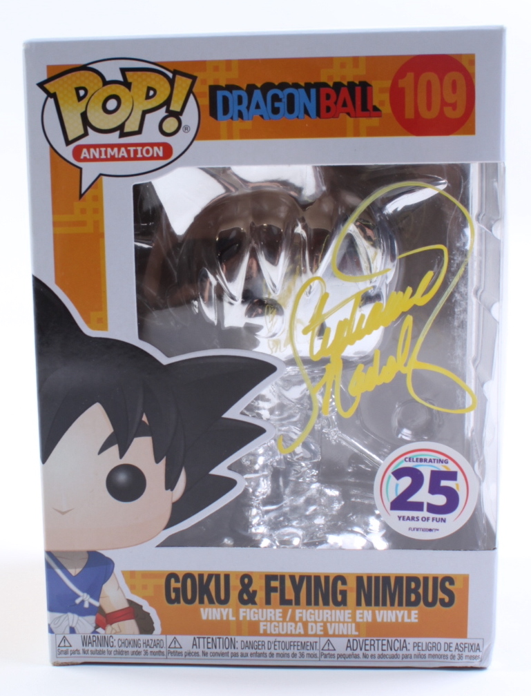 Stephanie Nadolny Signed "Dragon Ball Z" #109 Goku & Flying Nimbus Funko Pop! Vinyl Figure (JSA) at PristineAuction.com Stephanie Nadolny Signed "Dragon Ball Z" #109 Goku & Flying Nimbus Funko Pop! Vinyl Figure (JSA) at PristineAuction.com