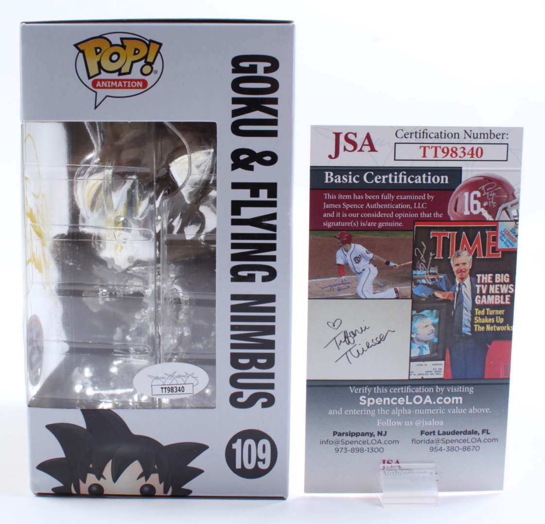 Stephanie Nadolny Signed "Dragon Ball Z" #109 Goku & Flying Nimbus Funko Pop! Vinyl Figure (JSA) at PristineAuction.com Stephanie Nadolny Signed "Dragon Ball Z" #109 Goku & Flying Nimbus Funko Pop! Vinyl Figure (JSA) at PristineAuction.com