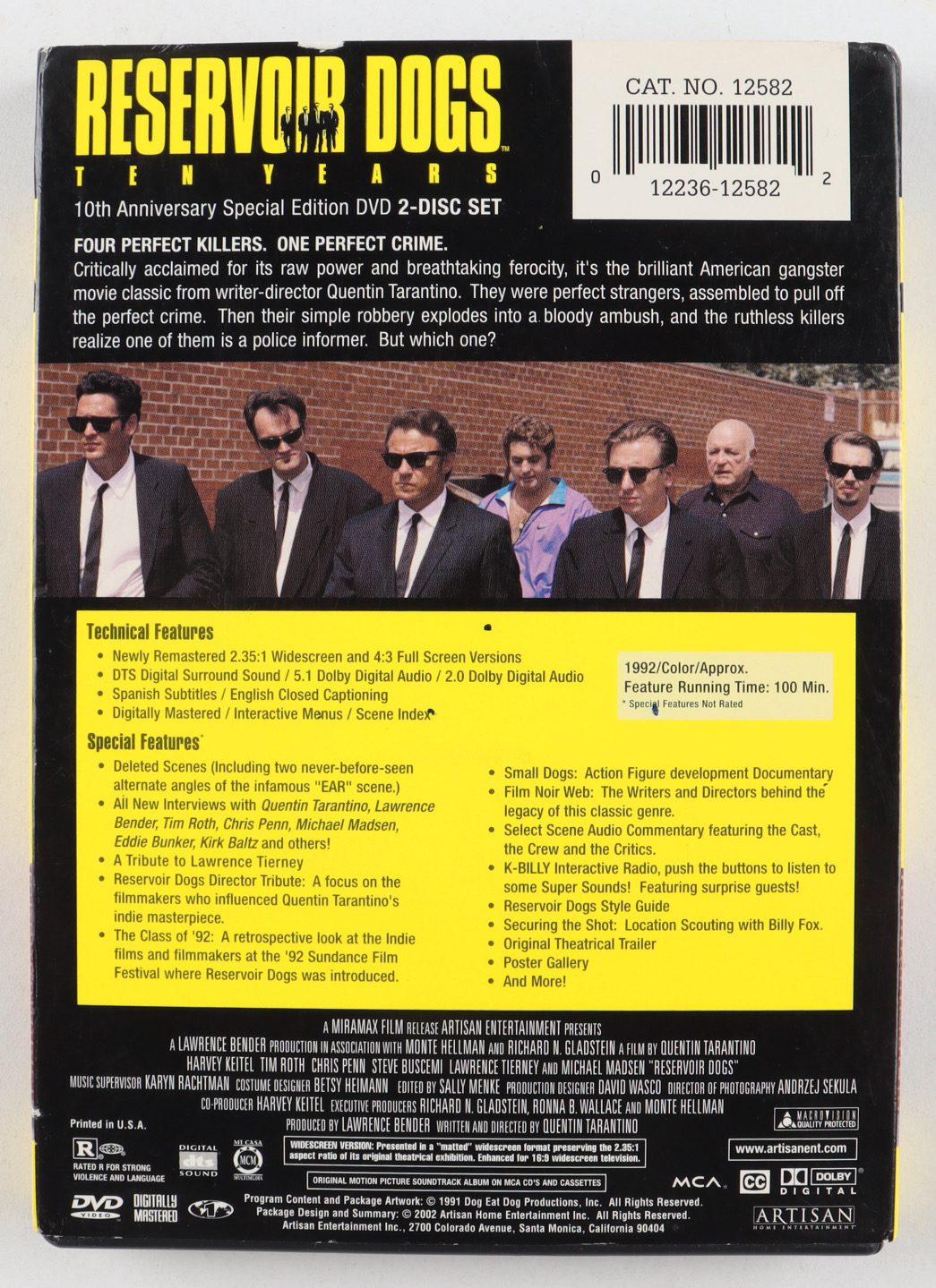 Michael Madsen Signed "Reservoir Dogs" DVD Cover (Beckett) at PristineAuction.com Michael Madsen Signed "Reservoir Dogs" DVD Cover (Beckett) at PristineAuction.com