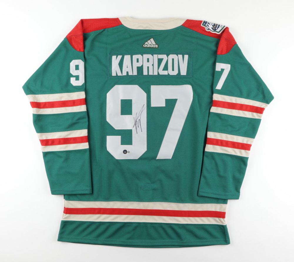 Kirill Kaprizov Signed Wild 2022 Winter Classic Jersey (Beckett) at PristineAuction.com Kirill Kaprizov Signed Wild 2022 Winter Classic Jersey (Beckett) at PristineAuction.com
