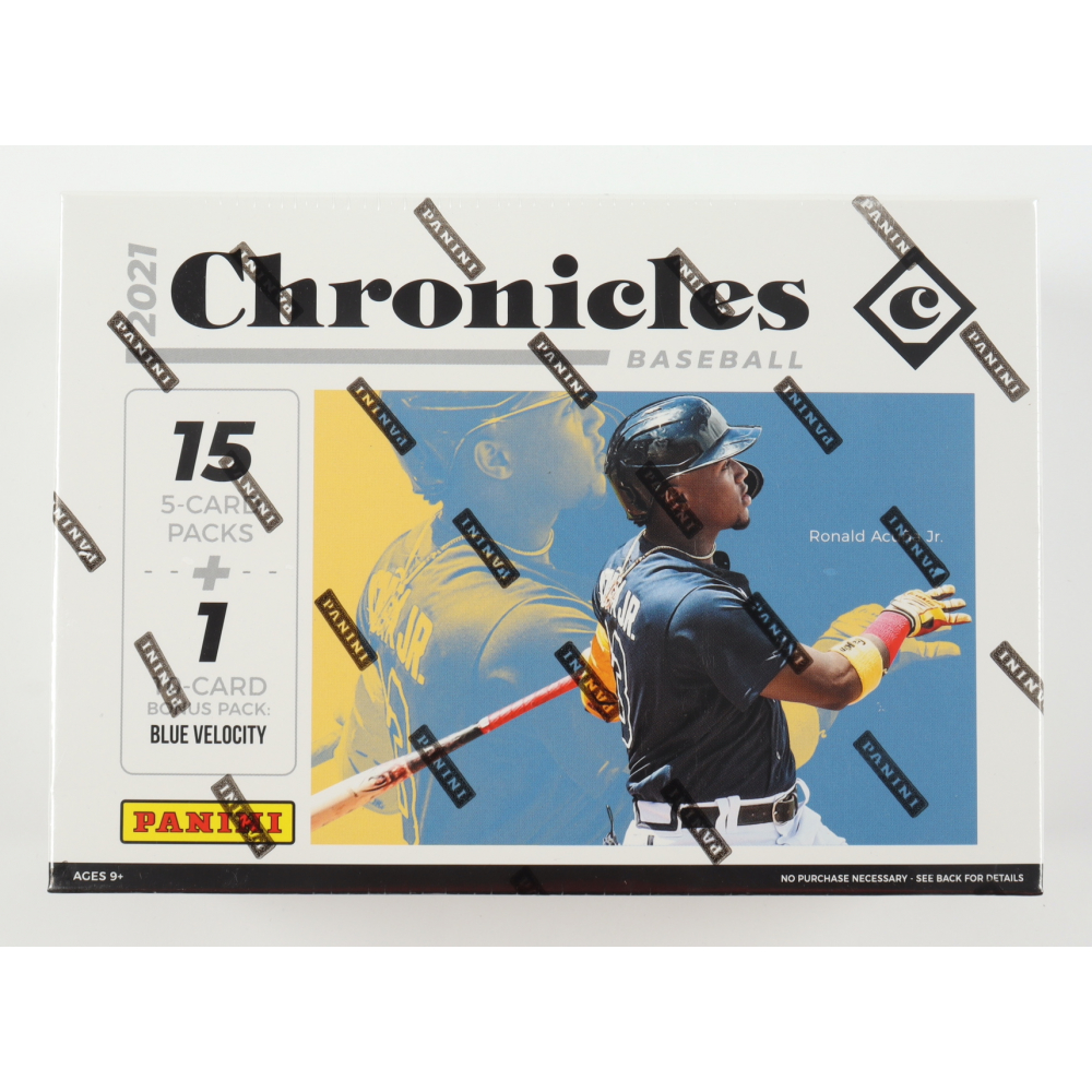 2021 Panini Chronicles Baseball Mega Box with (15) Packs Pristine Auction
