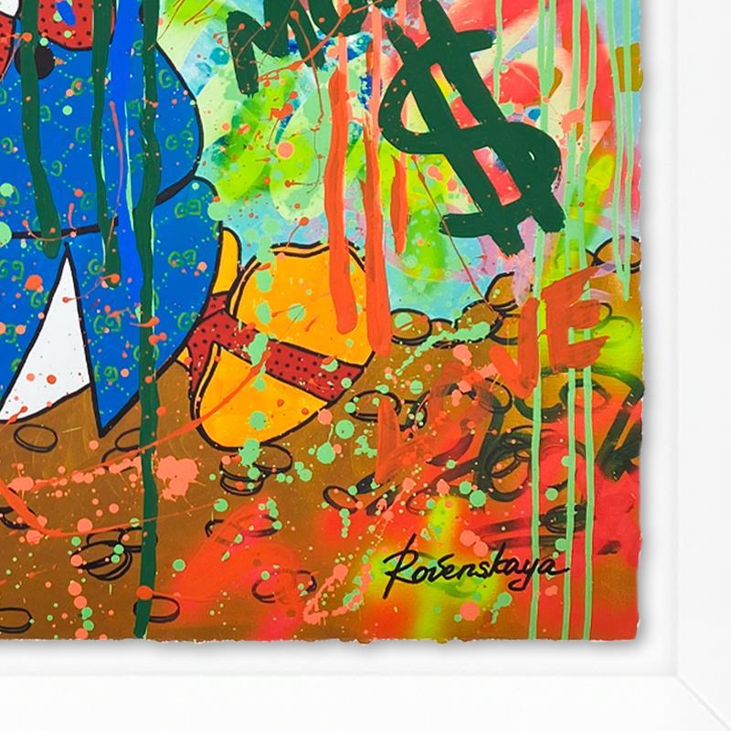 Nastya Rovenskaya Signed "Gucci Model" Custom Framed Mixed Media (PA) at PristineAuction.com Nastya Rovenskaya Signed "Gucci Model" Custom Framed Mixed Media (PA) at PristineAuction.com