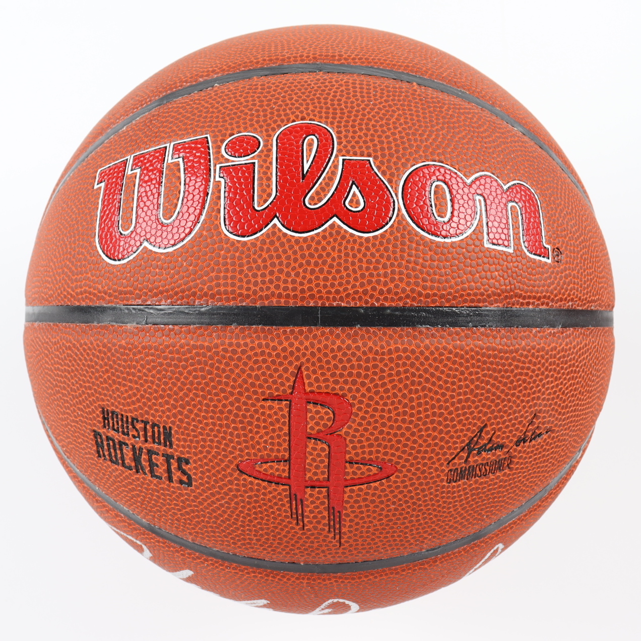 Clyde Drexler Signed Rockets Logo NBA Basketball (Schwartz) at PristineAuction.com Clyde Drexler Signed Rockets Logo NBA Basketball (Schwartz) at PristineAuction.com