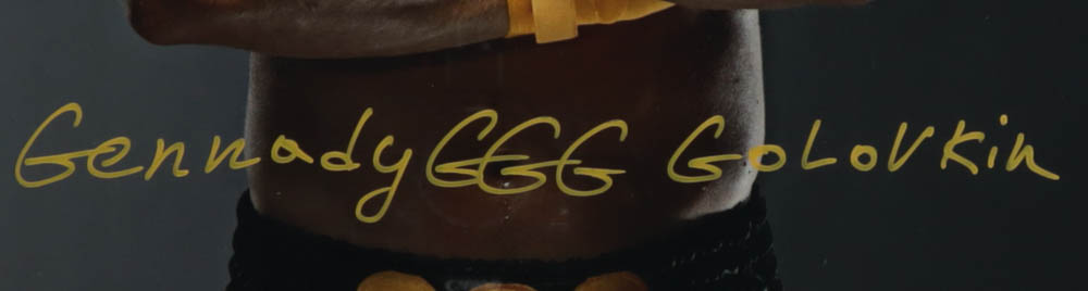 Gennady Golovkin Signed 18x22 Custom Framed Photo Display Inscribed "GGG" (JSA & Authentic Signings) at PristineAuction.com Gennady Golovkin Signed 18x22 Custom Framed Photo Display Inscribed "GGG" (JSA & Authentic Signings) at PristineAuction.com