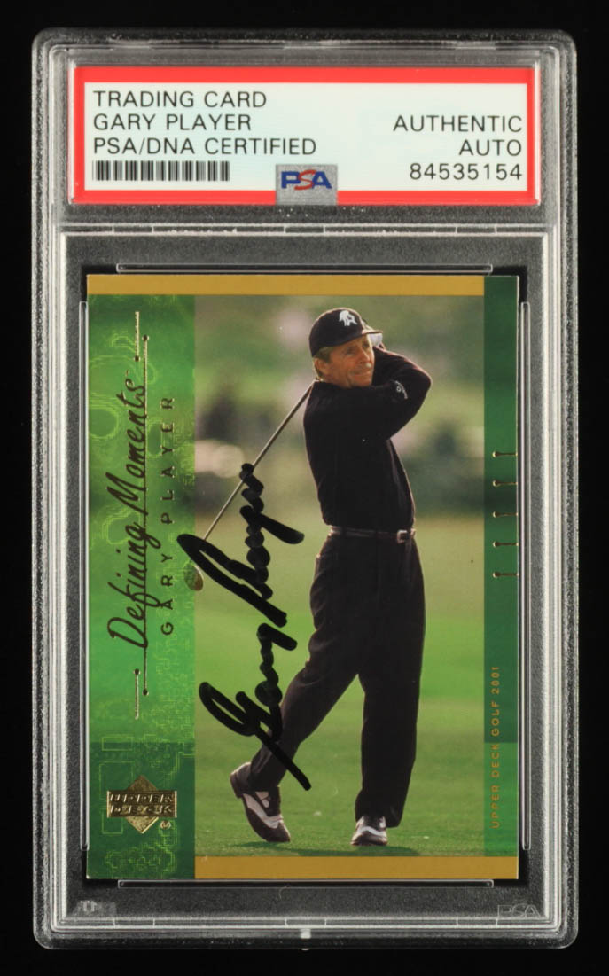 Gary Player Signed 2001 Upper Deck DM #140 (PSA) at PristineAuction.com Gary Player Signed 2001 Upper Deck DM #140 (PSA) at PristineAuction.com