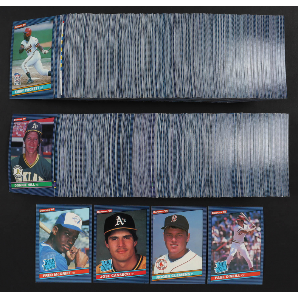 1986 Donruss Baseball Complete Set of (660) Cards with Jose Canseco 39