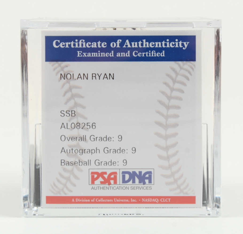 Nolan Ryan Signed OML 2003 All-Star Game Logo Baseball with Display Case (PSA) at PristineAuction.com Nolan Ryan Signed OML 2003 All-Star Game Logo Baseball with Display Case (PSA) at PristineAuction.com