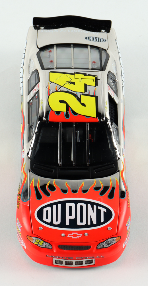 Jeff Gordon LE NASCAR #24 DuPont / HMS 100th Victory Platinum 2001 Monte Carlo Elite 1:24 Scale Diecast Car at PristineAuction.com Jeff Gordon LE NASCAR #24 DuPont / HMS 100th Victory Platinum 2001 Monte Carlo Elite 1:24 Scale Diecast Car at PristineAuction.com