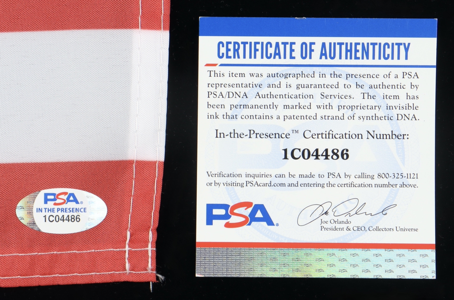 Chuck "The Iceman" Liddell Signed American Flag Cornerman Flag Inscribed "HOF '09" (PSA) at PristineAuction.com Chuck "The Iceman" Liddell Signed American Flag Cornerman Flag Inscribed "HOF '09" (PSA) at PristineAuction.com