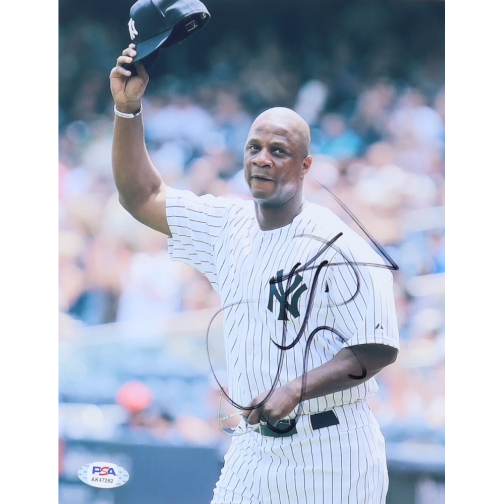 Darryl Strawberry Signed Yankees 8x10 Photo (PSA) Pristine Auction
