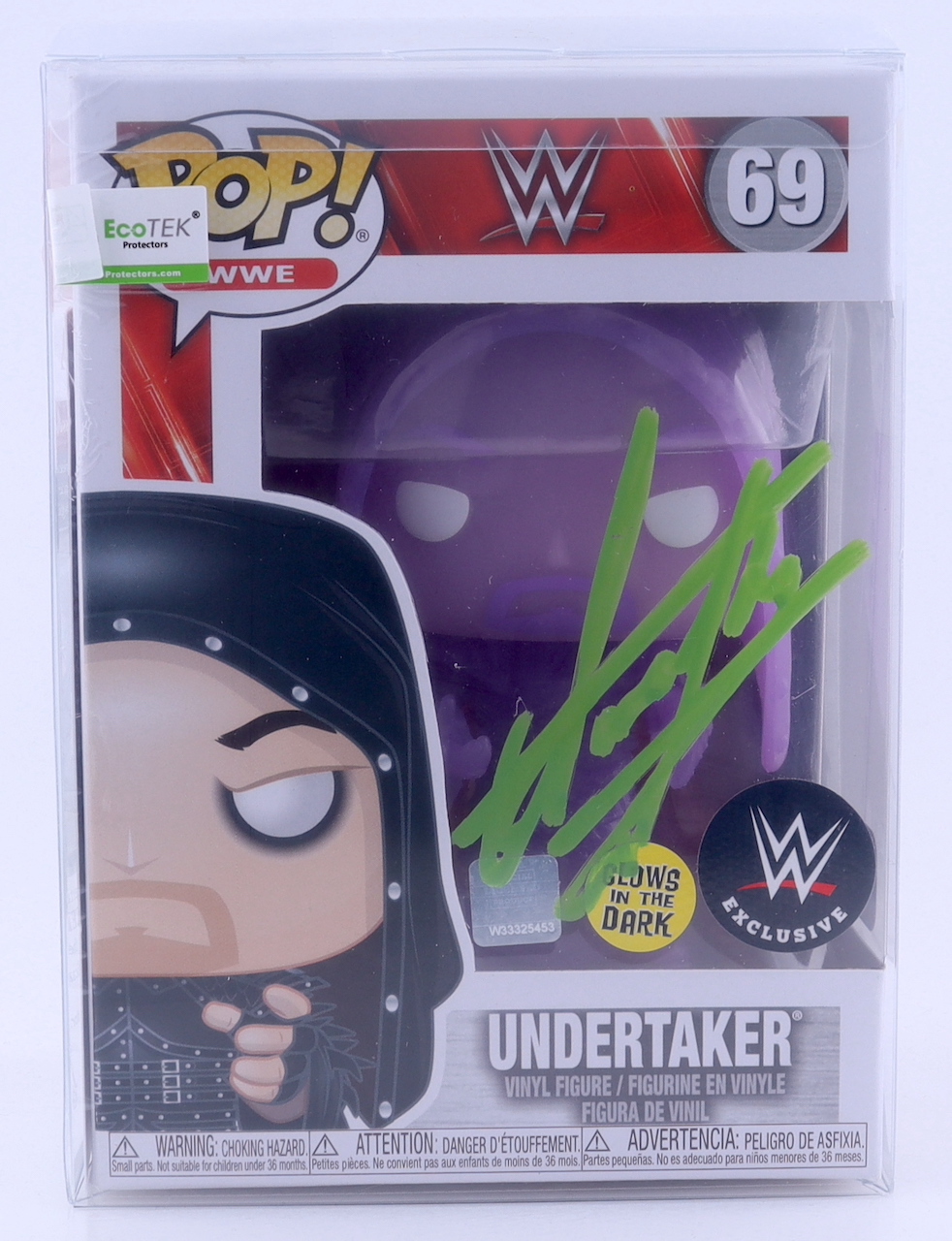 The Undertaker Signed WWE #69 Funko Pop! Vinyl Figure (JSA & Undertaker) at PristineAuction.com The Undertaker Signed WWE #69 Funko Pop! Vinyl Figure (JSA & Undertaker) at PristineAuction.com