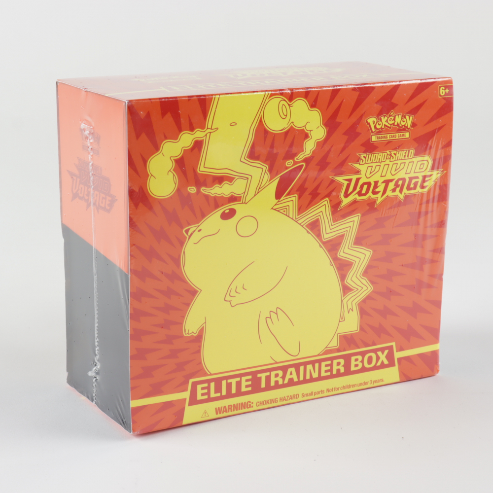 Pokemon TCG: Sword & Shield Vivid Voltage Elite Trainer Box with (8) Booster Packs at PristineAuction.com Pokemon TCG: Sword & Shield Vivid Voltage Elite Trainer Box with (8) Booster Packs at PristineAuction.com