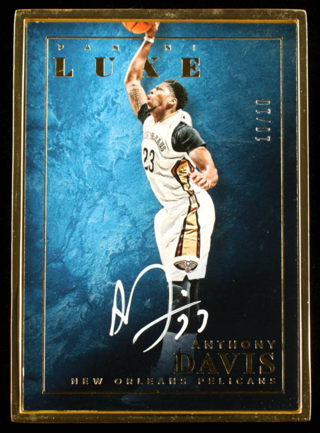 Anthony Davis 2015-16 Panini Luxe Autographs Gold #46 #10/10 at PristineAuction.com Anthony Davis 2015-16 Panini Luxe Autographs Gold #46 #10/10 at PristineAuction.com