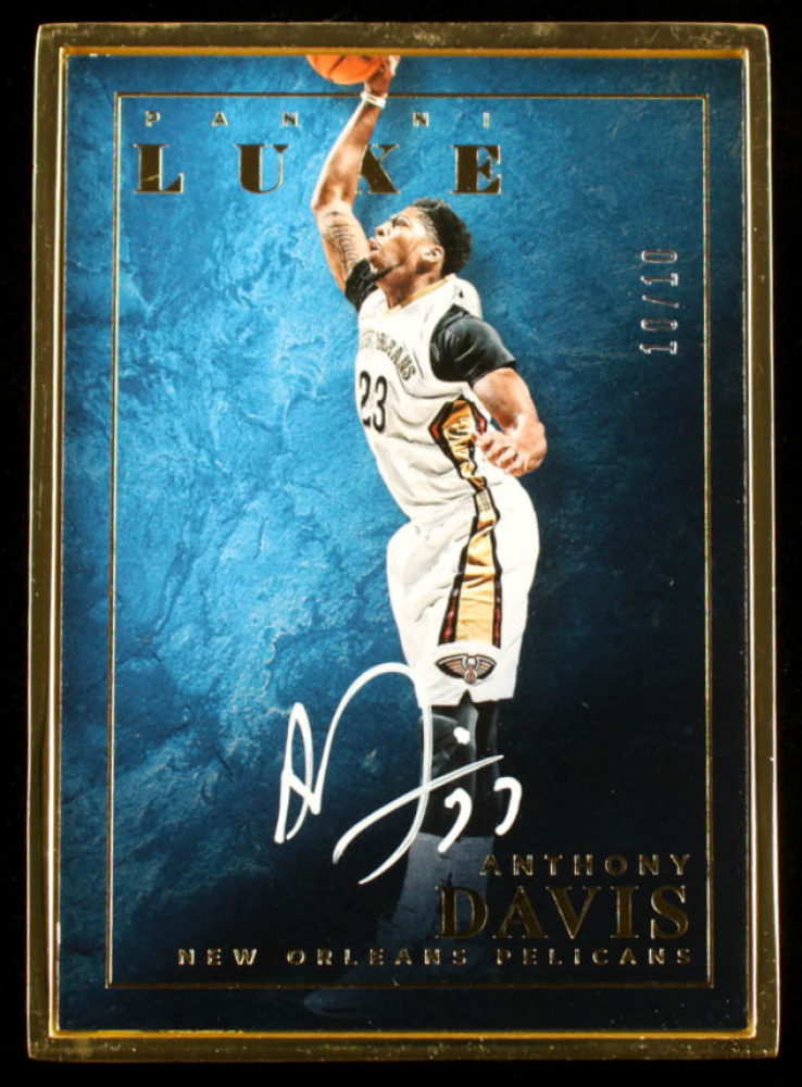 Anthony Davis 2015-16 Panini Luxe Autographs Gold #46 #10/10