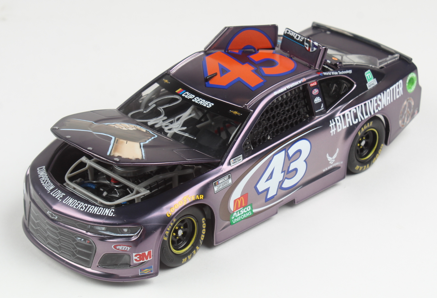 Darrell Wallace Jr. Signed LE #43 #BLACKLIVESMATTER - 2020 Camaro ZL1 - 1:24 Diecast Car (RCCA) at PristineAuction.com Darrell Wallace Jr. Signed LE #43 #BLACKLIVESMATTER - 2020 Camaro ZL1 - 1:24 Diecast Car (RCCA) at PristineAuction.com