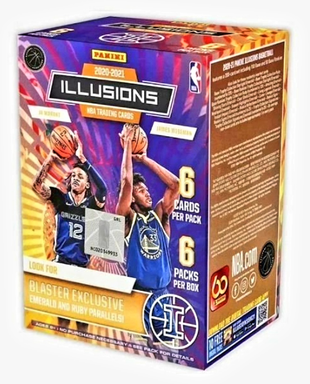 2020-21 Panini Illusions NBA Basketball Blaster Box with (6) Packs ...