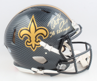 Drew Brees Signed Saints Full-Size Authentic On-Field Hydro-Dipped Speed Helmet Inscribed "SB XLIV MVP" (Beckett) at PristineAuction.com