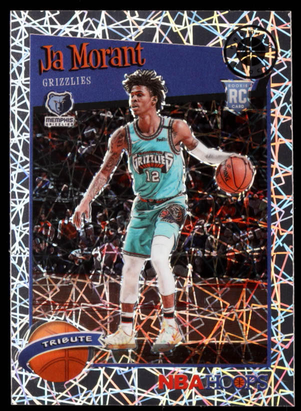 Ja Morant 2019-20 Hoops Premium Stock Prizms Silver Laser #297 RC at PristineAuction.com Ja Morant 2019-20 Hoops Premium Stock Prizms Silver Laser #297 RC at PristineAuction.com