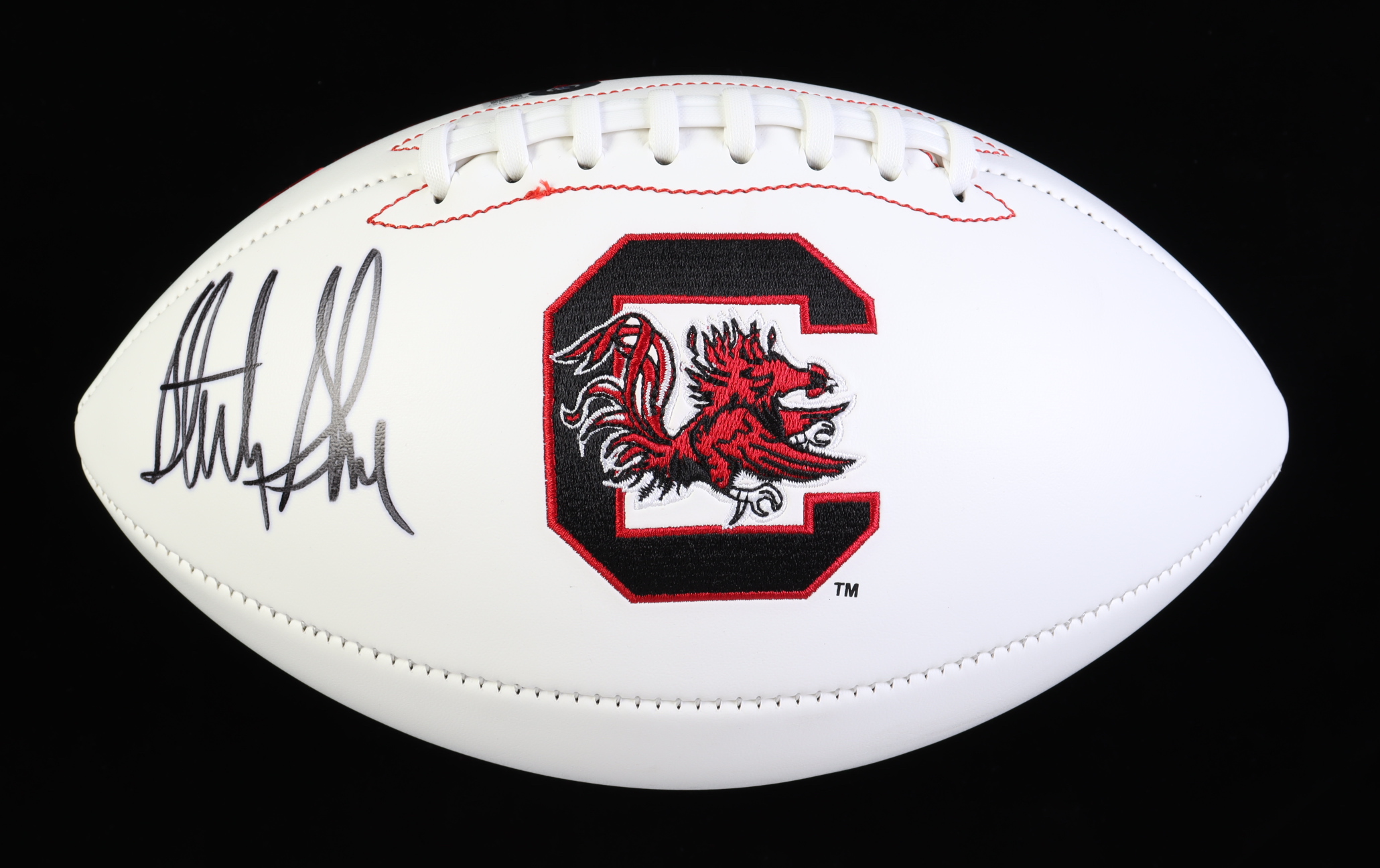 Sterling Sharpe Signed South Carolina Gamecocks Logo Football (Beckett) at PristineAuction.com Sterling Sharpe Signed South Carolina Gamecocks Logo Football (Beckett) at PristineAuction.com
